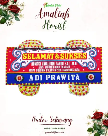 Papan Bunga Ucapan Selamat Werdoyo